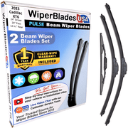 2023 Cadillac XT6 Beam Wiper Blades Wipers w/1yr Warranty (Set of 3) w/Rear Wiper (WiperBladesUSA)