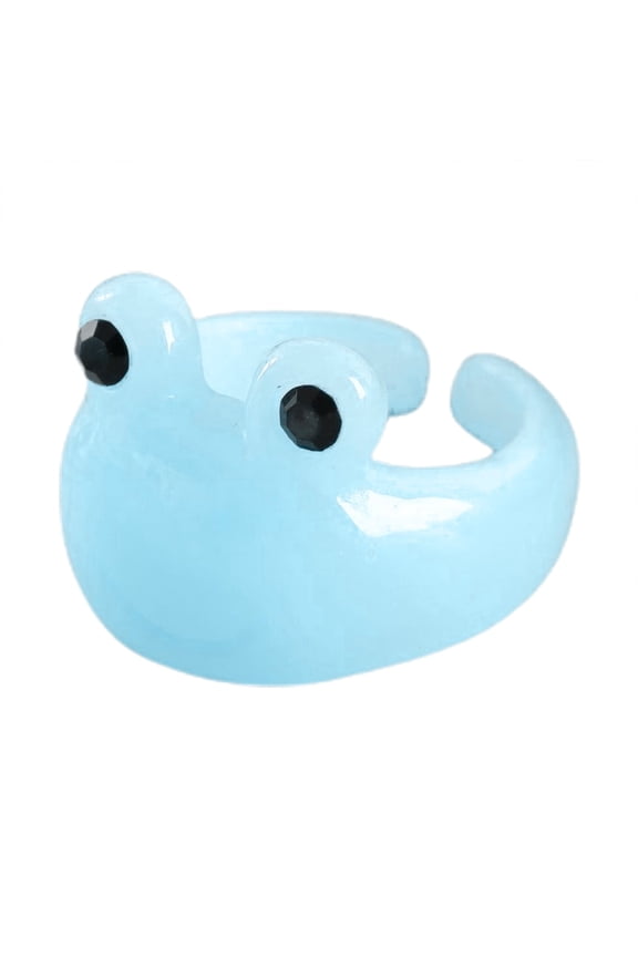 2023 Cartoon Simple Frog Rings Women Fashion Sweet Five Color Fashion Open Rings Wedding Finger Accessories Jewelry