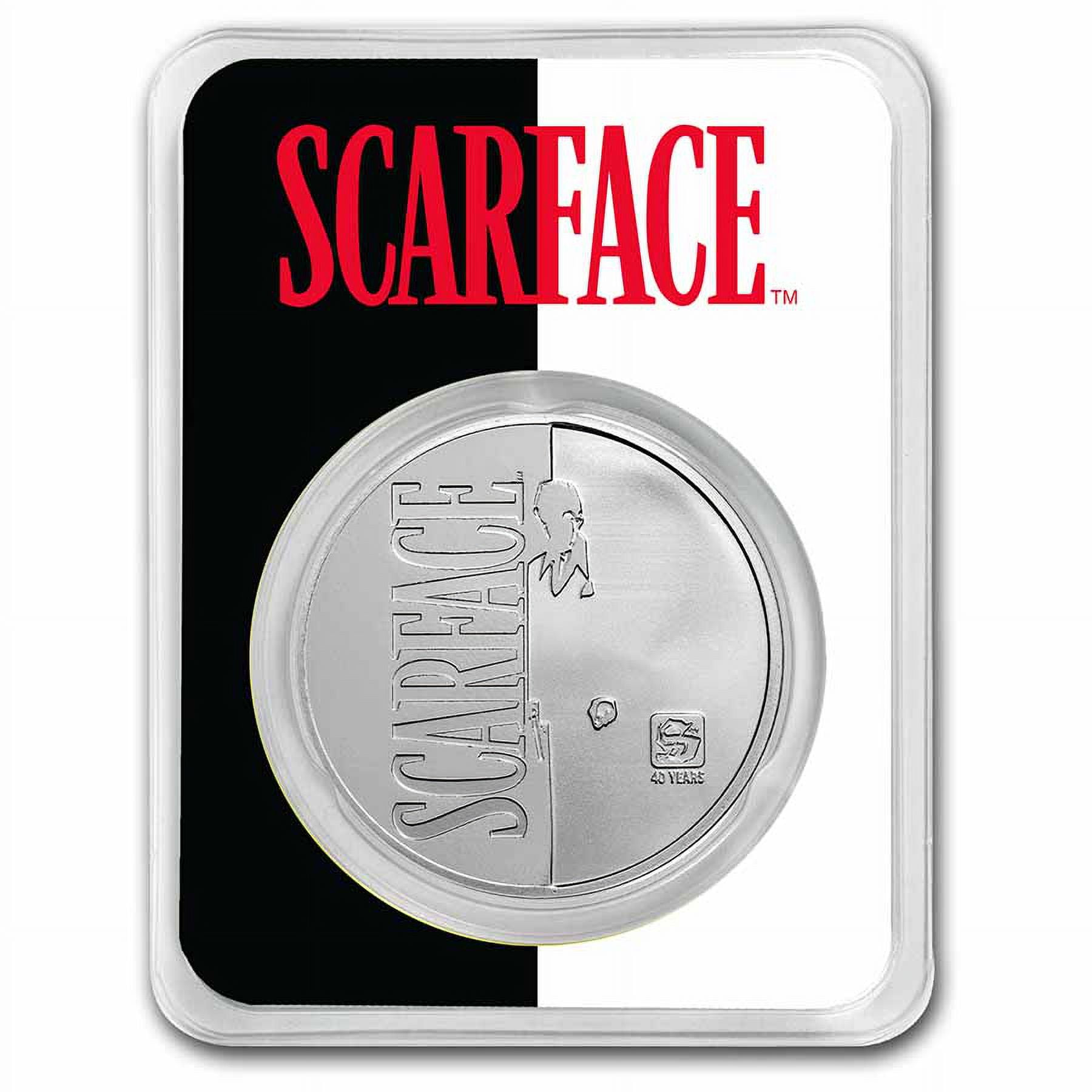 洋画・外国映画 SCARFACE 40th Anniversary Coin 2022 1oz Silver Chad Colorized 5000 Franc Scarface 40th in TEP