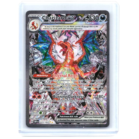 2023 Charizard ex 223/197 Obsidian Flames Special Illustration Rare Holo Trading Card
