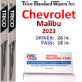 thumbnail image 1 of 2023 Chevrolet Malibu Wiper Blades (Set of 2), 1 of 3