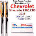 thumbnail image 1 of 2023 Chevrolet Silverado 1500 LTD Performance Beam Wipers (Set of 2), 1 of 3