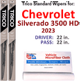 thumbnail image 1 of 2023 Chevrolet Silverado 3500 HD Wiper Blades (Set of 2), 1 of 3