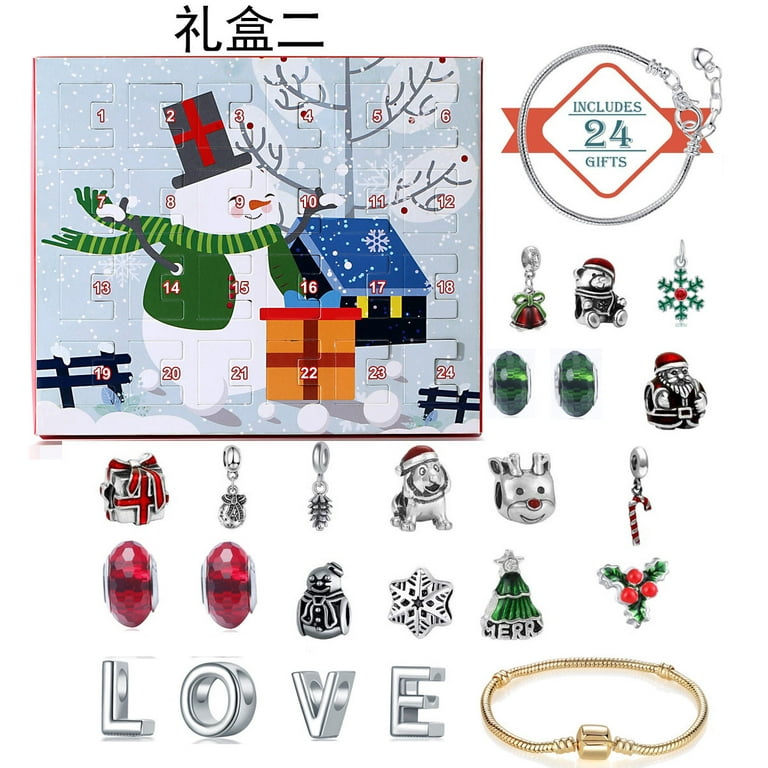 Christmas Advent Calendar Jewelry Box Xmas Countdown Calendar 12