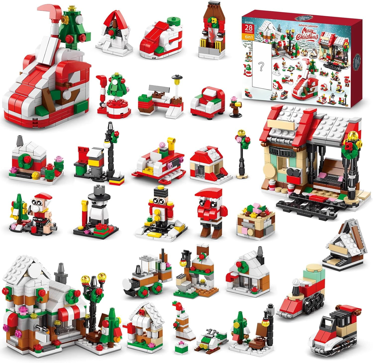 2023 Christmas Advent Calendar Building Kits , 24 Days countdown