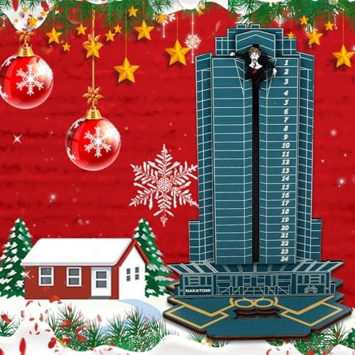2023 Christmas Die Hard Advent Calendar-Thanksgiving Halloween Christmas Countdown Decoration CalendaHans Gruber Advent CalendarHans Gruber Drop from Nakatomi Square, Calendar for Desktop Wooden