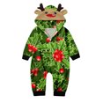 2023 Christmas Family Suit Boys Girls Cartoon Leaves Prints Deer Suit