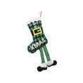 thumbnail image 1 of 2023 Christmas Stocking Christmas Tree Hanging Decor Multipurpose Holiday Cute Reusable Christmas Socks Ornament Xmas Pendant Black Green Plaid, 1 of 9