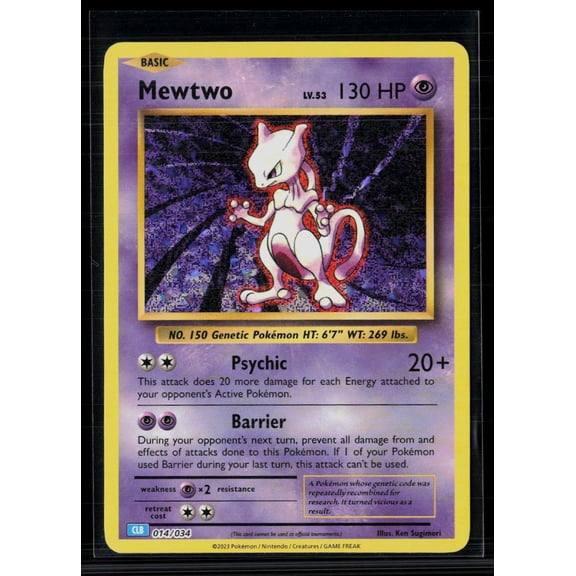 2023 Classic Collection Mewtwo Holo #14/34
