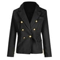 thumbnail image 1 of "Trendy!" Olyvenn Long Sleeve Solid Office Coat Cardigans Suit Jacket Long Outwear Womens Top Plus Size Loose Casual Women Buttons Black 14, 1 of 5