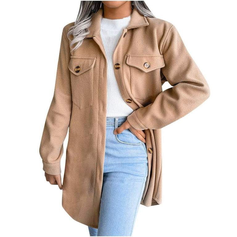 2023 Clothes Fall Fashion Outerwears Plus Size Lapel Cardigan Open