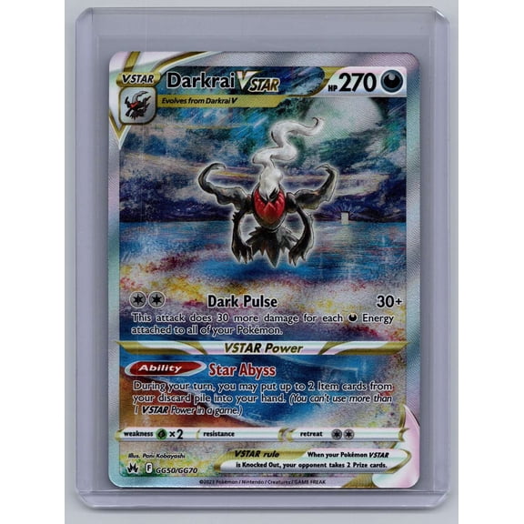2023 Crown Zenith Darkrai VSTAR Holo GG50 GG70 English Pokemon Card