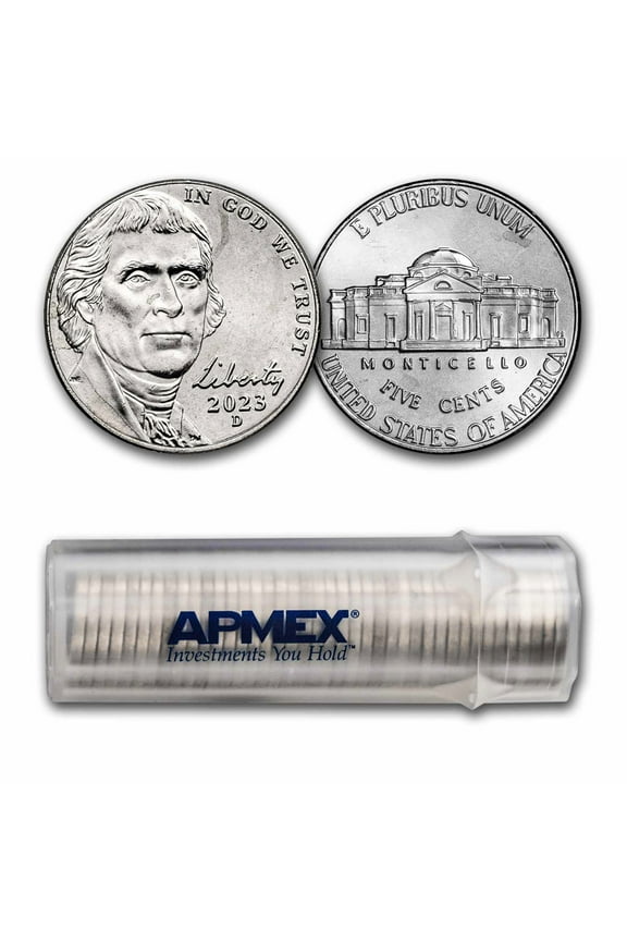 2023-D Jefferson Nickel 40-Coin Roll BU
