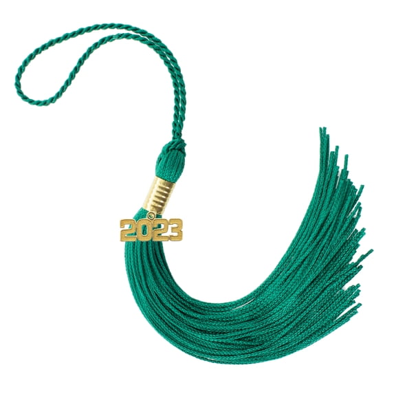 2023 DK GREEN GRADUATION TASSEL - EVERY SCHOOL COLOR AVAILABLE -MADE IN USA