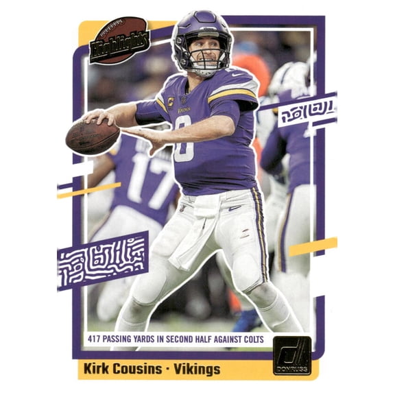 2023 DONRUSS HIGHLIGHTS #2 KIRK COUSINS MINNESOTA VIKINGS