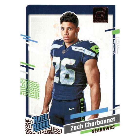 2023 DONRUSS PORTRAIT #16 ZACH CHARBONNET RATED ROOKIE RC SEATTLE SEAHAWKS