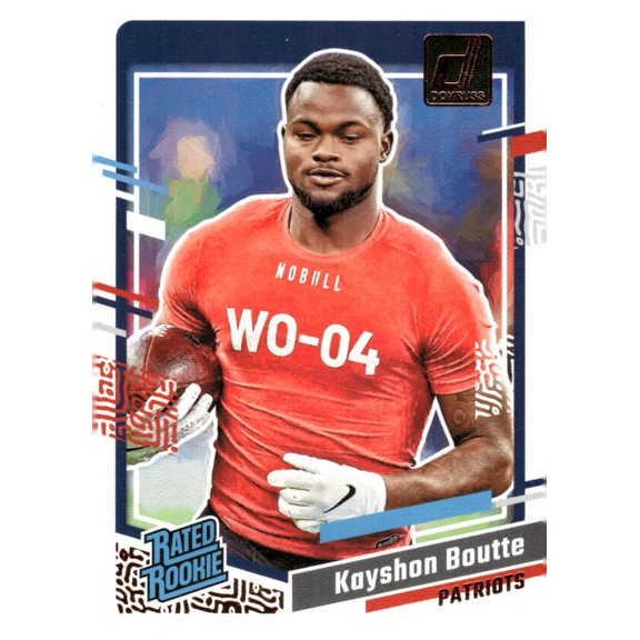 2023 DONRUSS PORTRAIT #41 KAYSHON BOUTTE RATED ROOKIE RC NEW ENGLAND PATRIOTS
