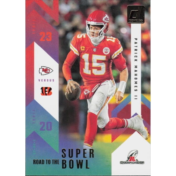 2023 DONRUSS ROAD TO THE SUPER BOWL CONFERENCE CHAMPIONSHIP #1 PATRICK MAHOMES II KANSAS CITY CHIEFS