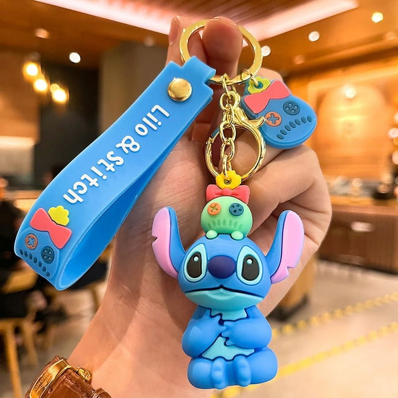 Cartoon Lilo and Stitch Keychains LED Stitch Doll Key Ring Sound Flash Rope  Bell Backpack Pandent Gifts - Price history & Review, AliExpress Seller -  Happy Life Kids Shop