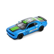 2023 Dodge Challenger SRT Demon 170 Livery Edition, Blue - Kinsmart 5461DF - 1/40 Scale Diecast Model Car