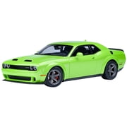2023 Dodge Challenger SRT Super Stock Sublime Green 1/18 Model Car by Autoart