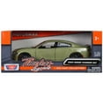 thumbnail image 1 of 2023 Dodge Charger SXT Green Metallic "Timeless Legends" Series 1/24 Diecast Model Car by Motormax, 1 of 3