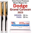 thumbnail image 1 of 2023 Dodge Grand Caravan Performance Beam Wipers (Set of 2), 1 of 4