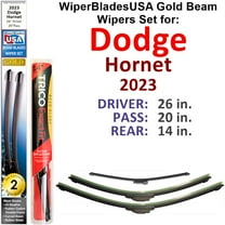 2023 Dodge Hornet Beam Wiper Blades Wipers WBUSA (Set of 3) w/Rear Wiper