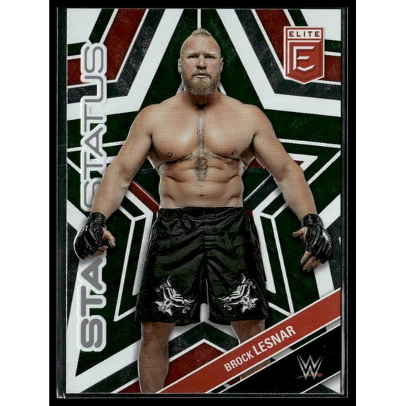2023 Donruss Elite WWE Brock Lesnar #7 Star Status Green