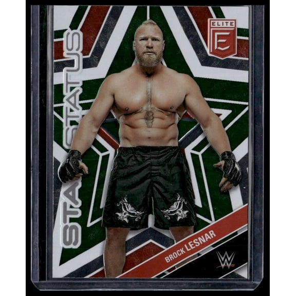 2023 Donruss Elite WWE Brock Lesnar #7 Star Status Green