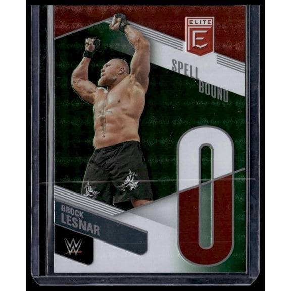 2023 Donruss Elite WWE Brock Lesnar #8 Spellbound Green