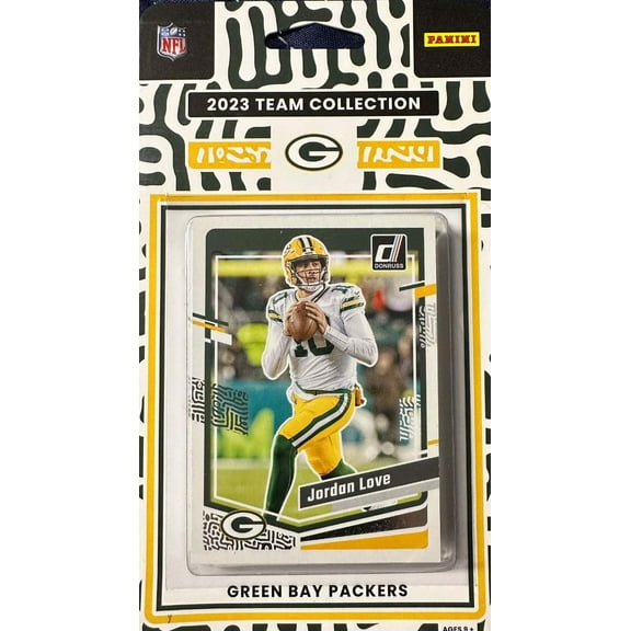 Green Bay Packers 2023 Donruss Factory Sealed HUGE 16 Card Team Set with Jordan Love Plus 6 Rated Rookie Cards including Jayden Reed and Luke Musgrave Plus 4 Additional Rookies