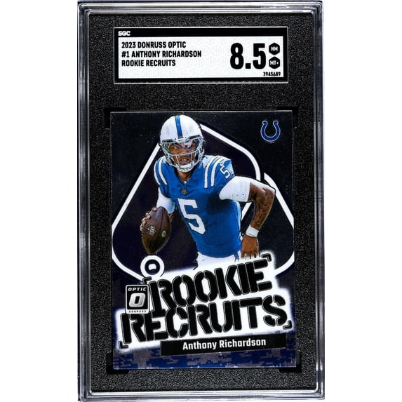 2023 Donruss Optic #1 Anthony Richardson Rookie Recruits SGC 8.5