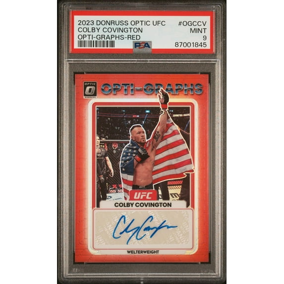 2023 Donruss Optic #OG-CCV Colby Covington Opti-Graphs /199 PSA 9