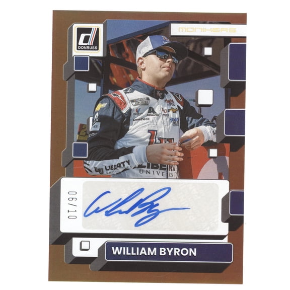 2023 Donruss Racing Monikers William Byron #M-WB Gold /10