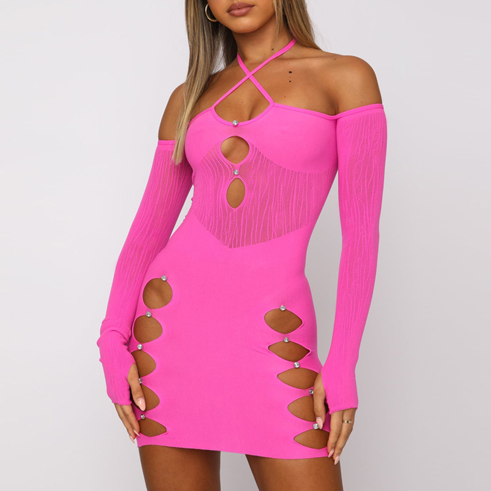 匿名配送 白雲去来 2023 GZWYHT Dresses for Women 2025,Maxi Dresses Ladies Round Neck