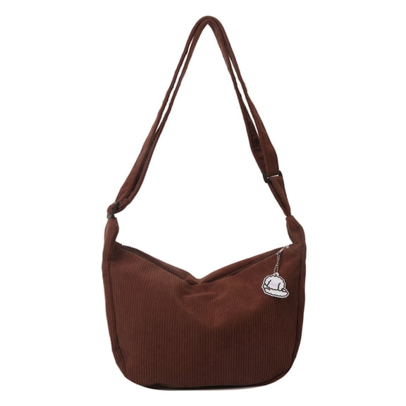 2023 Dumpling Bag Crossbody Bag Fashion Shoulder Bags Versatile Trendy Bag for Teen Student Girl Corduroy Bag