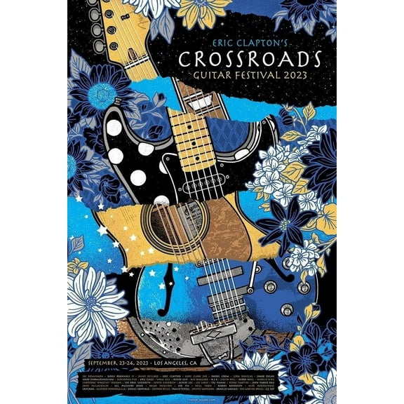 2023 ERIC CLAPTON Concert Poster Wall Art Print es 11 x 17 Inch Poster