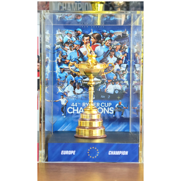 2023 Europe Ryder Cup Matches Champions 10.5cm Trophy Replica Metal with Display Case
