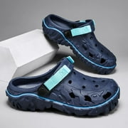 2023 Factory Cheap EVA Men's Clogs Shoes Lightweight Wholesale Plastic Clog Men Beach Working Sandals With Men Clogs&Mules Blue 45