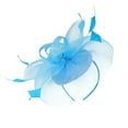 thumbnail image 1 of 2023 Fascinator Hat Flower Feather Mesh Tea Party Hairband For Women, 1 of 7