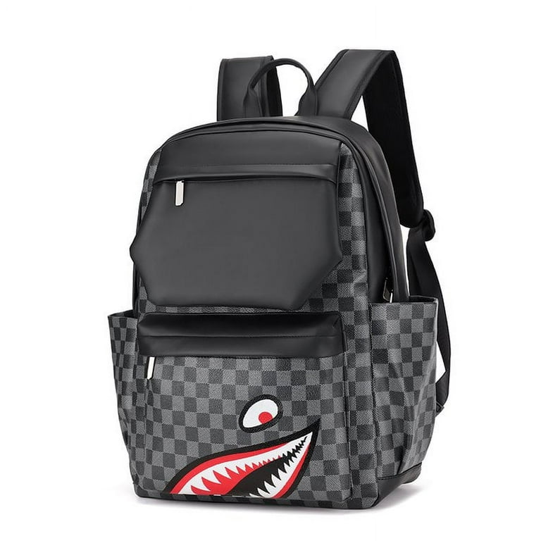 2023 Fashion Casual Leather Backpack Luxury Designer Men Large Travel Work Daily Backbag Laptop Back Pack Student Schoolbag