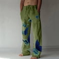 thumbnail image 1 of 2023 Fashion Casual Sweatpants for Men Plus Size Wide Leg Pants Printed Lace-up Sweatpants Full Length Pants Men's Sports Pants on Clearance, 1 of 5