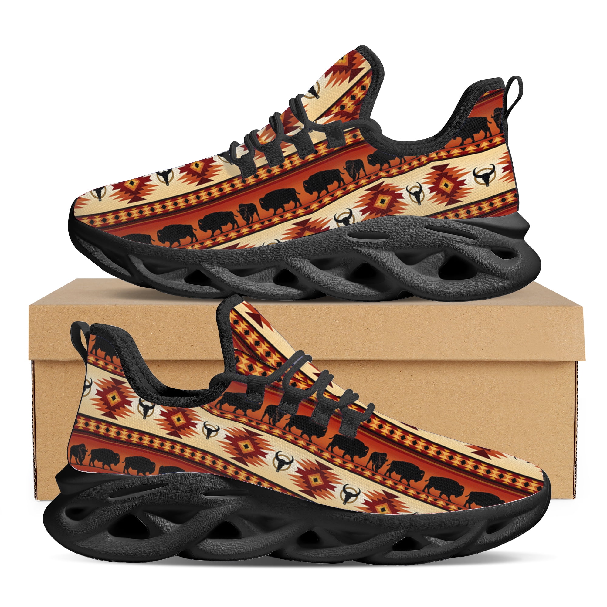 2023 Fashion Tribal Aztec Style Cow Pattern Women's Spring Autumn