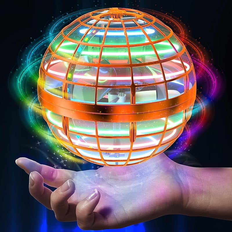 Flying Orb Ball 2023,Flying Ball Toys, Fly Orb Hover Ball Floating Boomerang Spinner Spinner Drone Fl B08qv3gftf