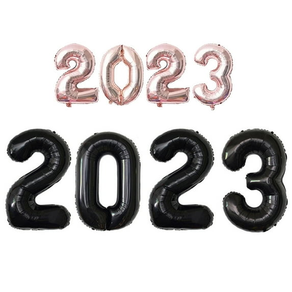 2023 Foil Number Balloons For New Year And Graduation Anniversary Memory Party Decoration Supplies -Style 1