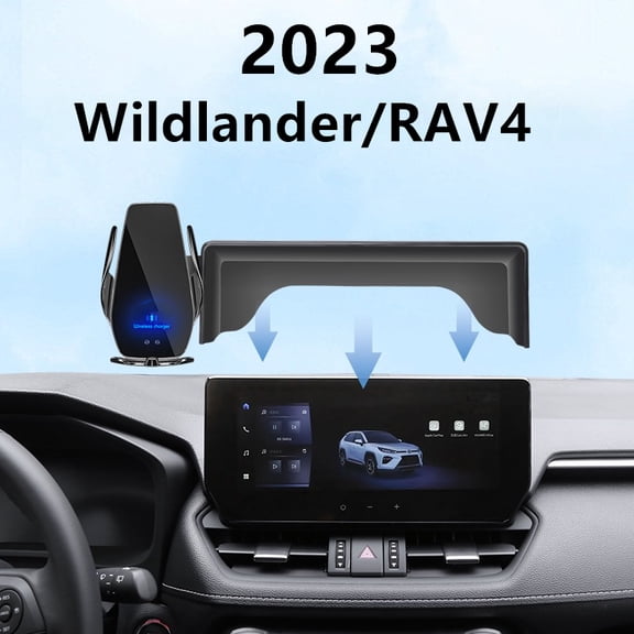 2023 For Toyota Wildlander RAV4 Car Screen Phone Holder Wireless Charger Navigation Modification Interior 10.25 Inch Size