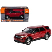 2023 Ford Explorer Red Metallic Timeless Legends Series 1/43 Diecast Model Car by Motormax