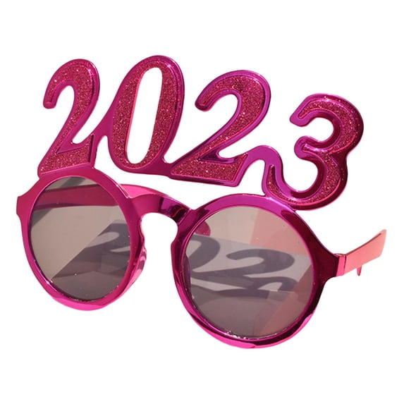 2023 Funny Glasses New Year Photo Glasses for Celebrations Adults Children's Night Out Party Supplies Decorations Rose