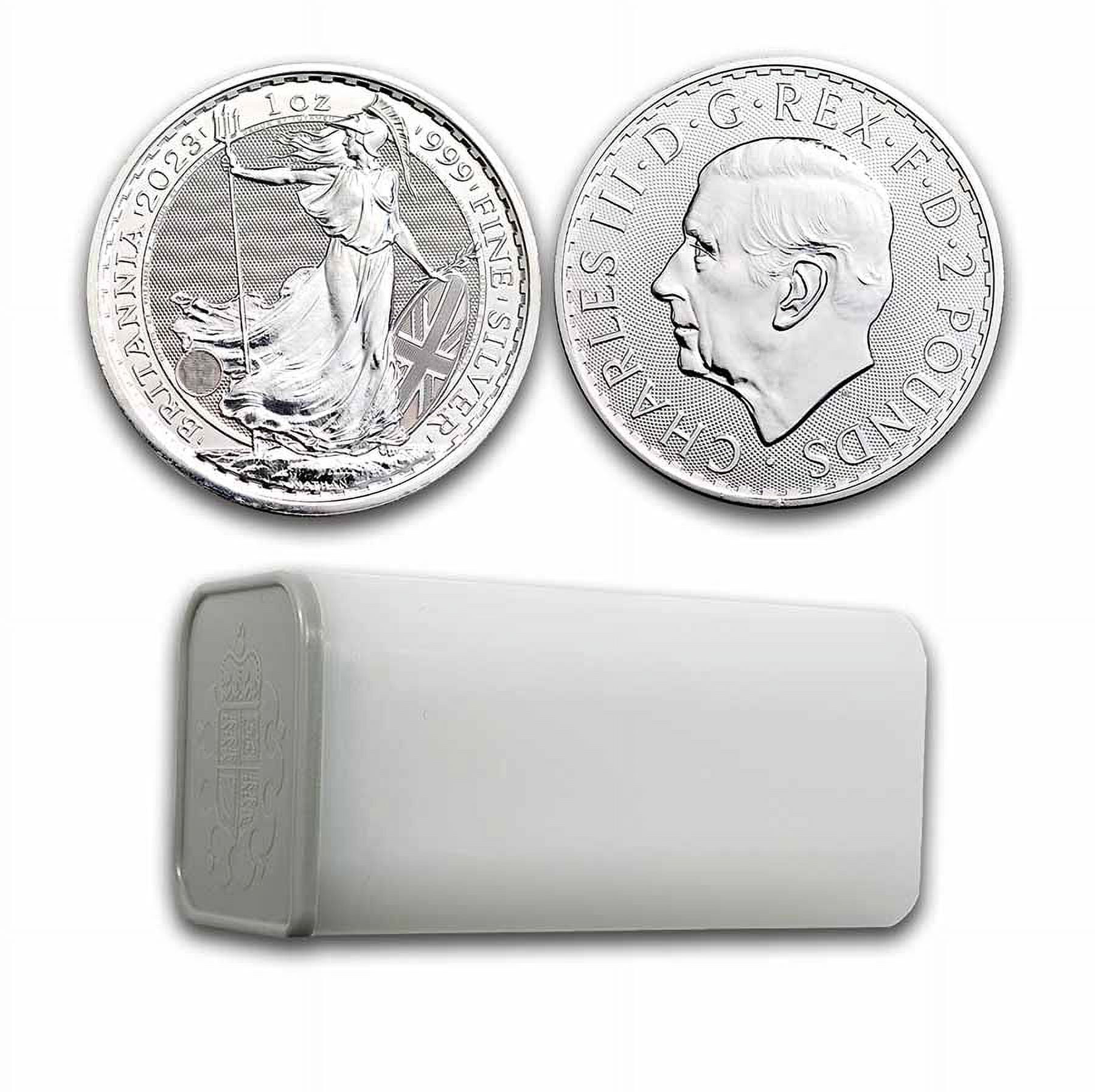 2023 GB 1 oz Silver Britannia (King Charles III) Lot of 25 - wmt